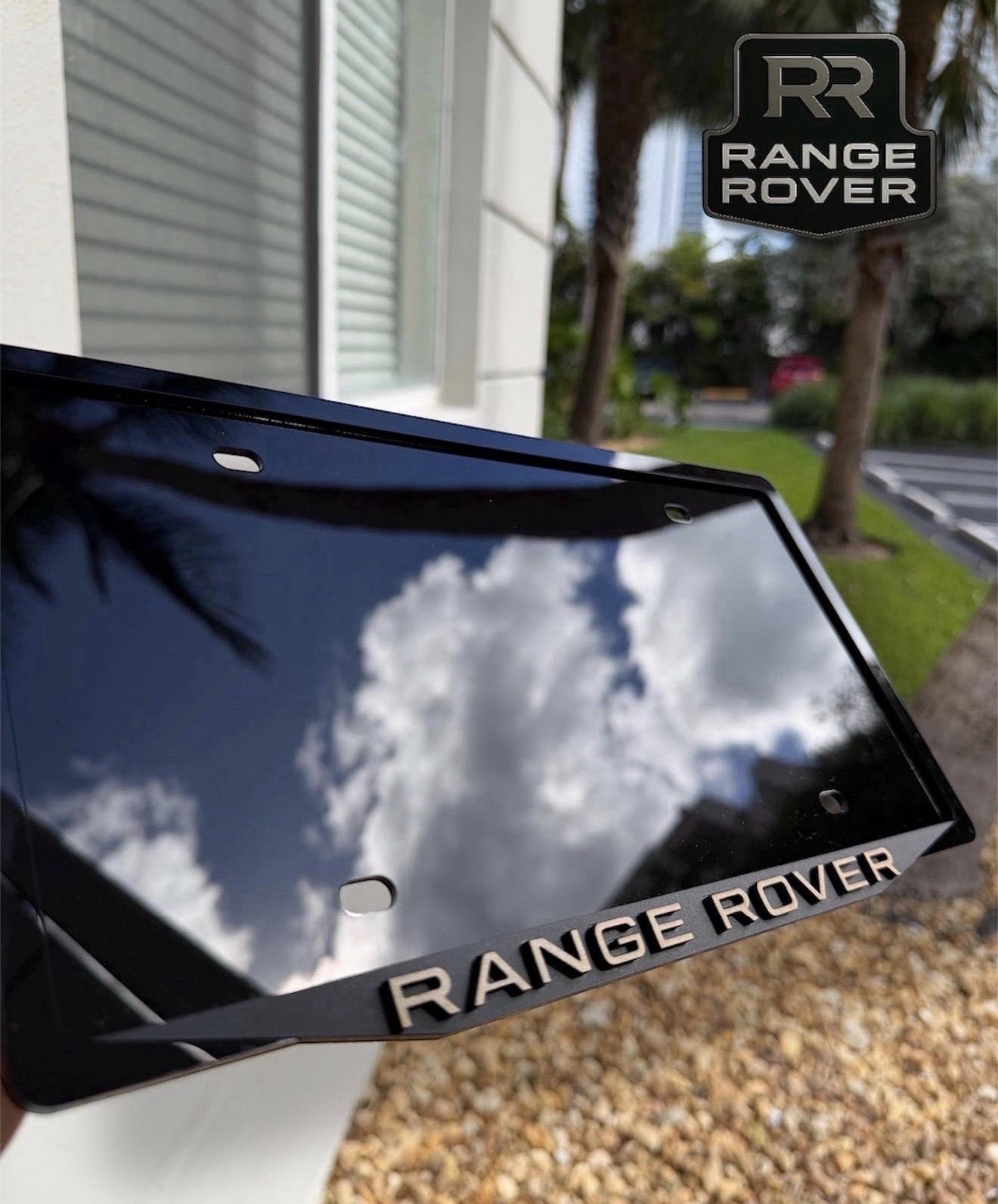 Range Rover British Style 3D Plate Frame-Handmade In Usa
