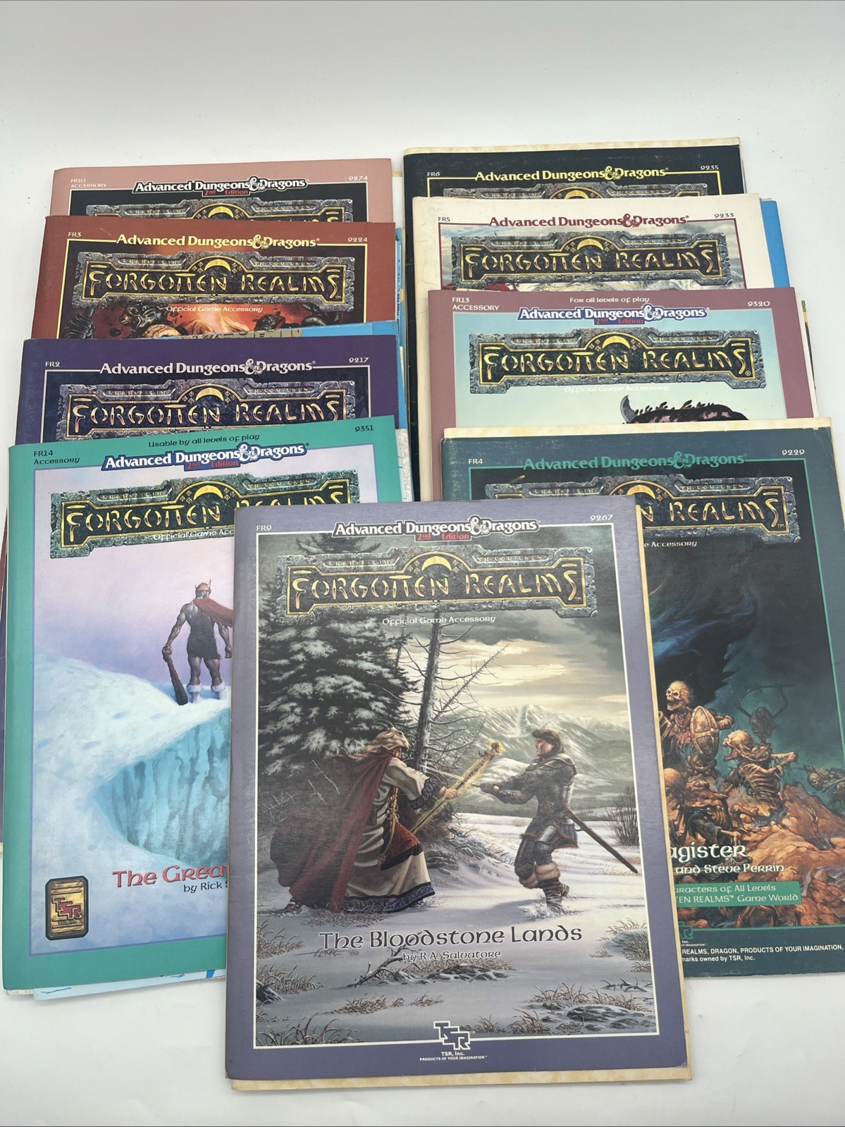 AD&D Forgotten Realms Lot FR2 FR3 FR4 FR5 FR6 FR9 FR10 FR14 FOR2 Campaign Book