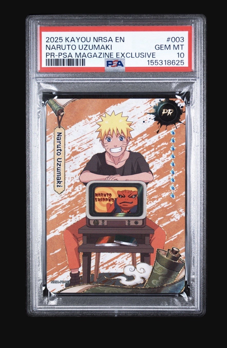 PSA 10 2025 KAYOU NARUTO SMRITI JIN ENGLISH SERIES 2 PR | PSA MAGAZINE EXCLUSIVE