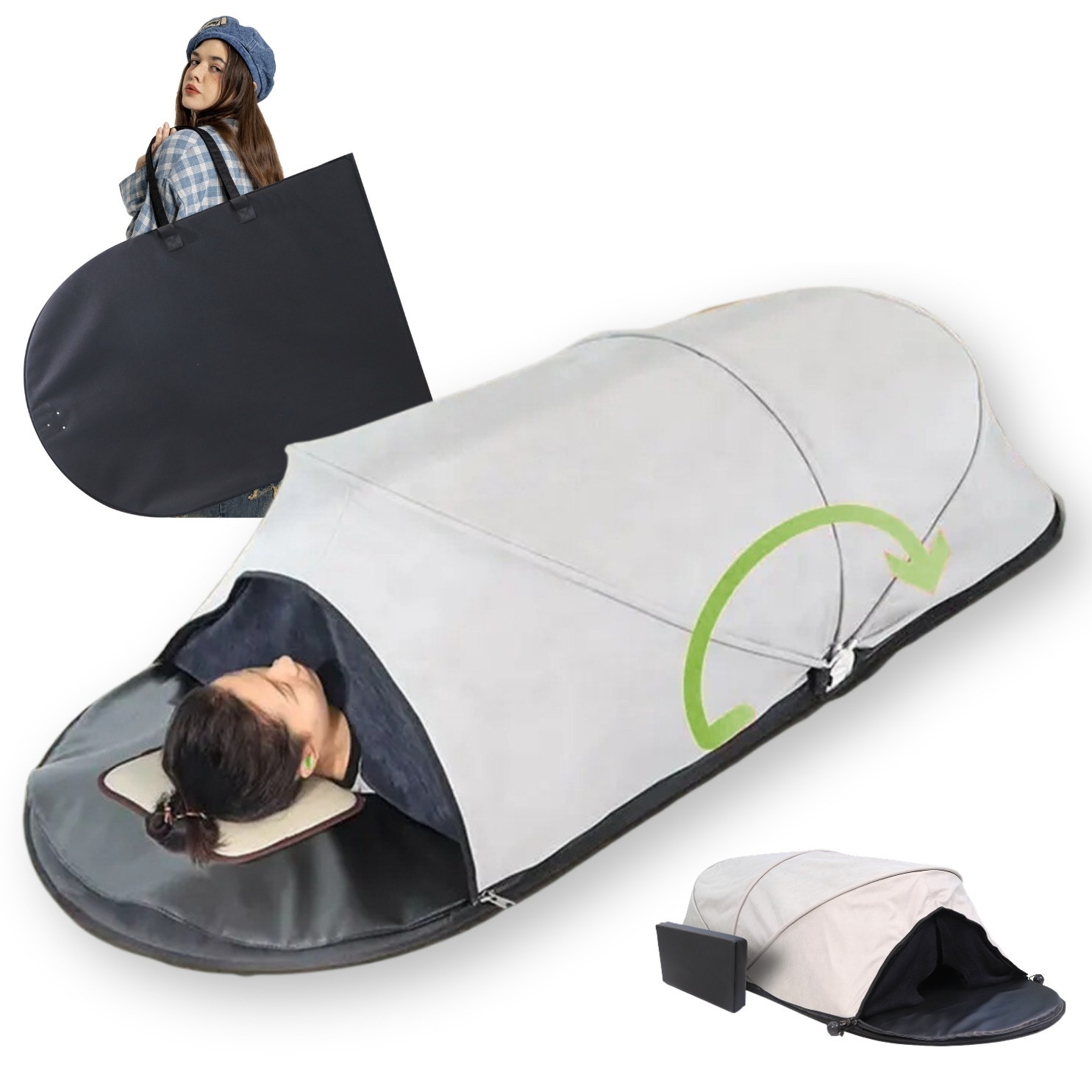 The Portable Infrared Sauna Dome – Foldable 7-in-1 with PEMF And Negative Ions