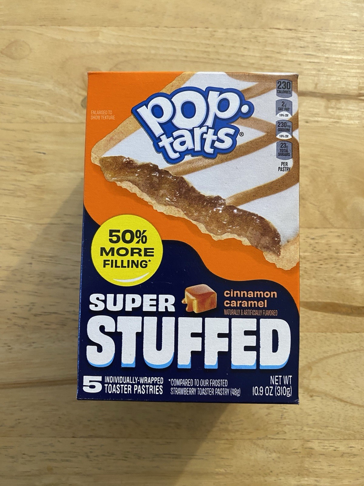 NEW KELLOGG’S FROSTED CINNAMON CARAMEL SUPER STUFFED POP TARTS 5 TOASTER PASTRIE