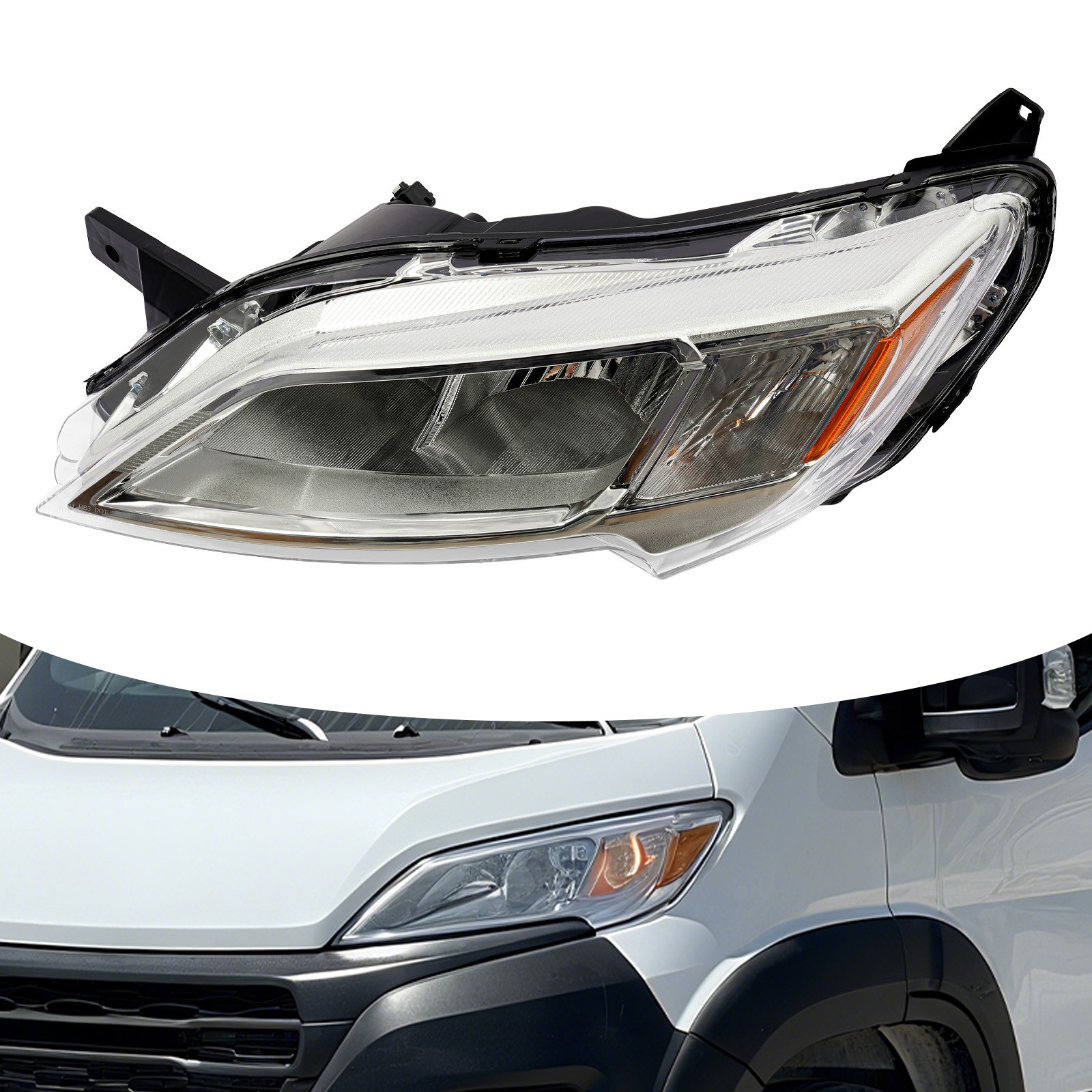 Headlight Left Driver Side Headlamp For 2023-2025 Ram Promaster 1500/2500/3500