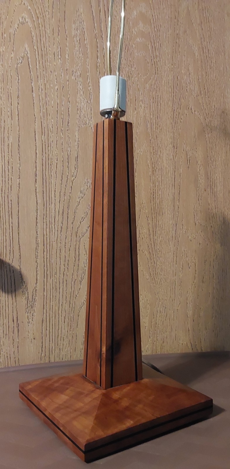 Vtg Craftsman Mission Style Wood Table Lamp Thomas Gallenberg Hand Crafted Art Vtg Craftsman Mission Style Wood Table Lamp Thomas Gallenberg Hand Crafted Art