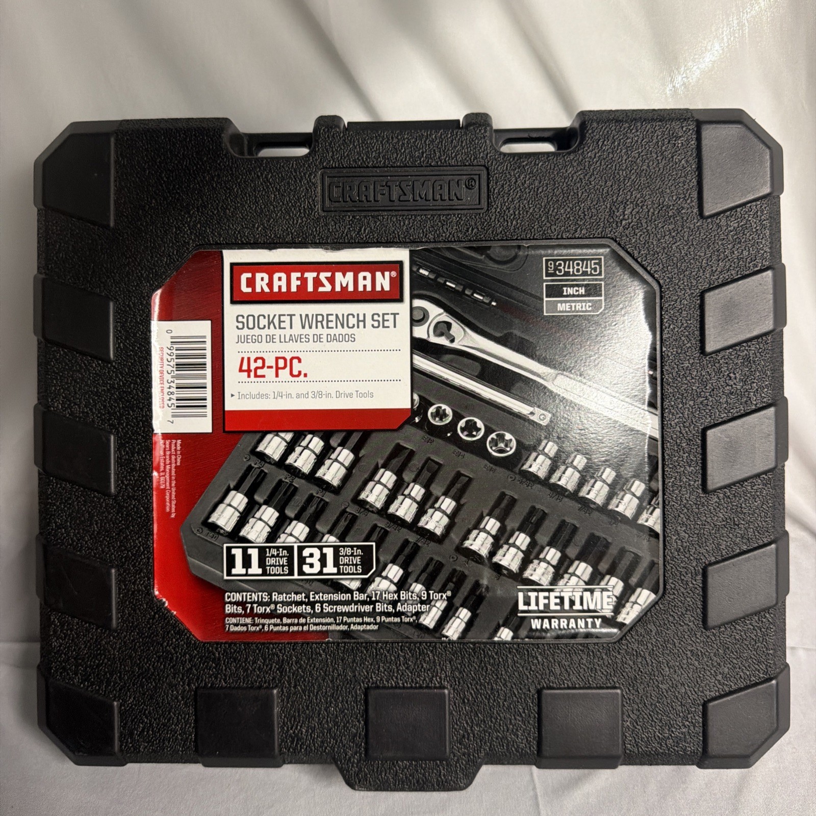 Craftsman 42 Piece 1/4 & 3/8-inch Drive Bit and Torx Bit Socket Wrench Set 99941 Craftsman 42 Piece 1/4 & 3/8-inch Drive Bit and Torx Bit Socket Wrench Set 99941