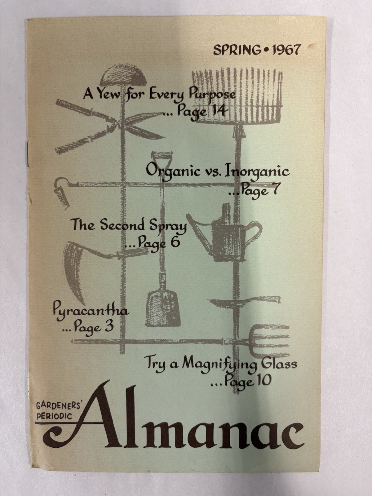 GARDENERS PERIODIC ALMANAC-Spring 1967-Booklet