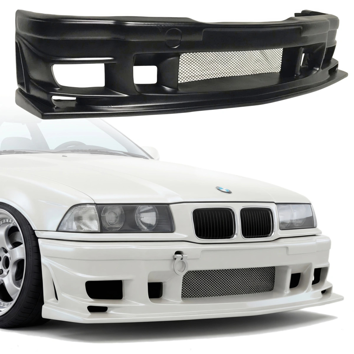 VSaero FRP BOME Front Bumper 318i 325i (E36) 2/4dr for 3-Series BMW 92-98 vsaer