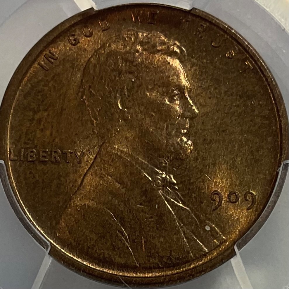 1909 VDB Lincoln Wheat Cent PCGS  MS64RB