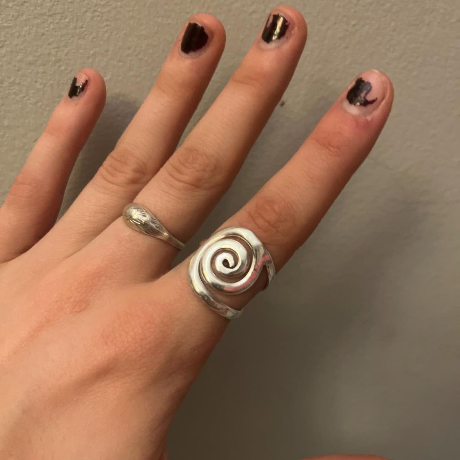 925 Sterling Silver Spiral Ring | Handmade Minimalist Jewelry | Swirl Ring for w