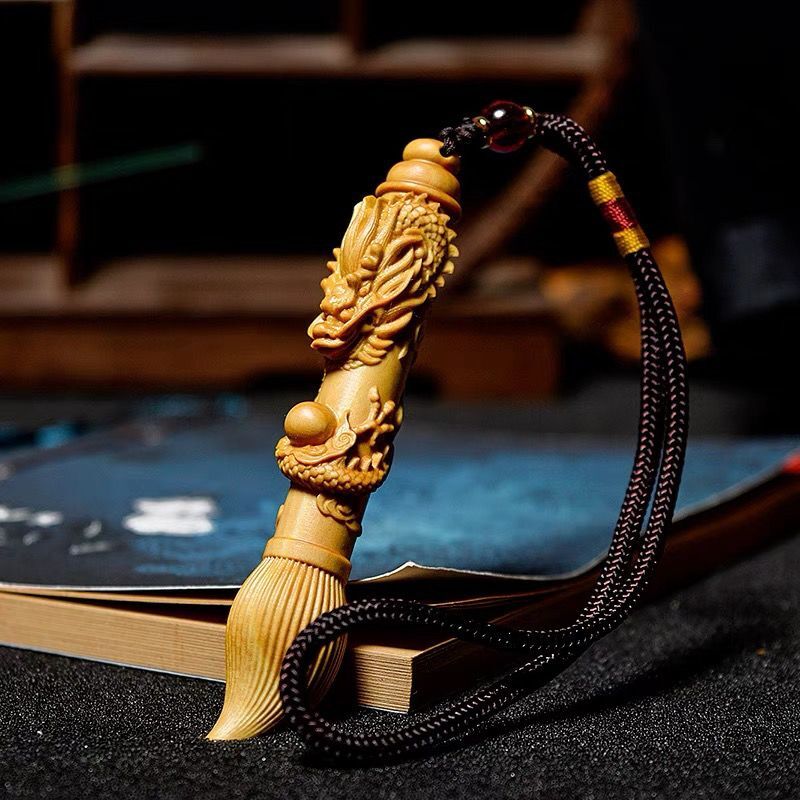 Boxwood Carving Panlong Wenwan Hand Play Piece Craftsmanship