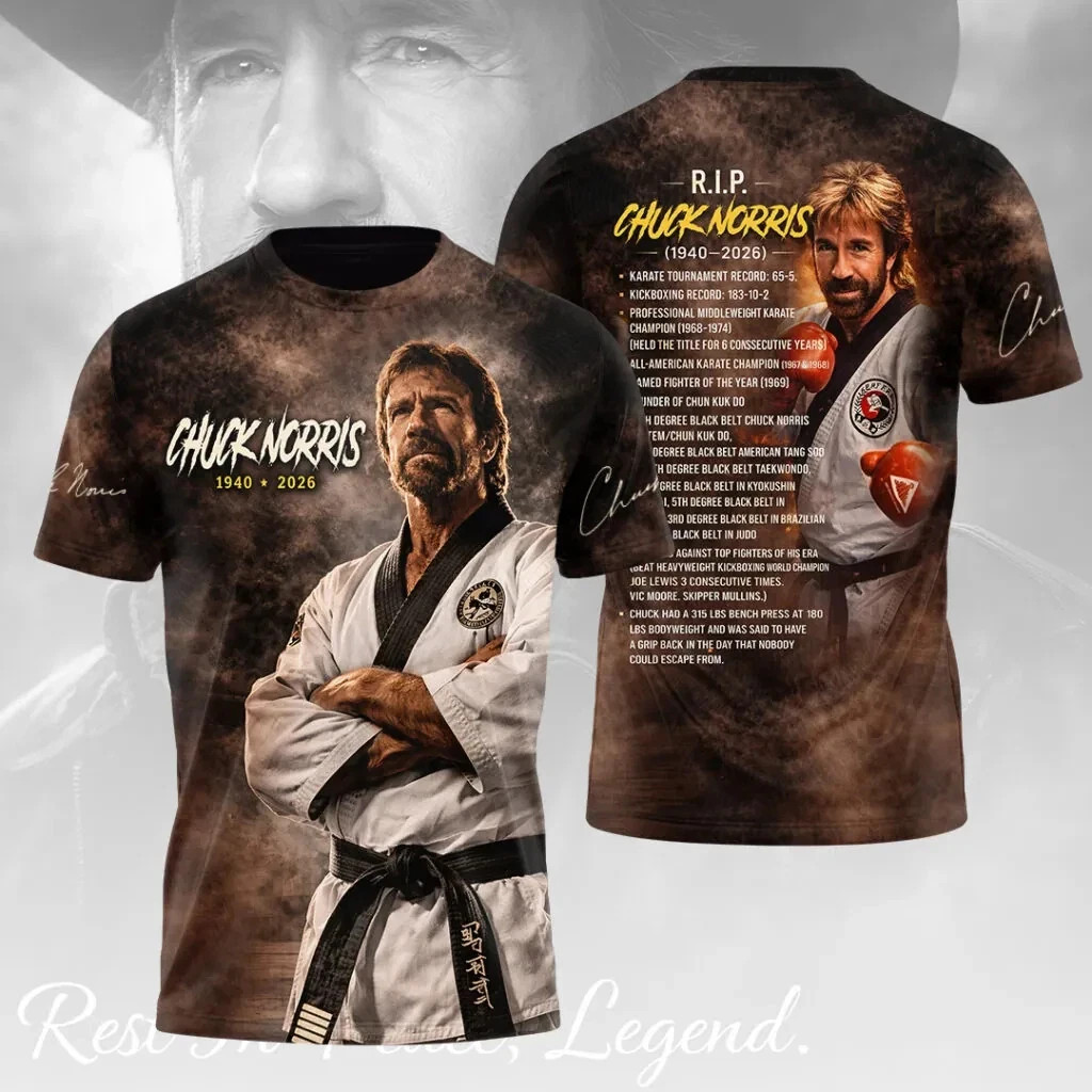 Chuck Norris 3D T-shirt Polyester Full size S-5XL Unisex HN983