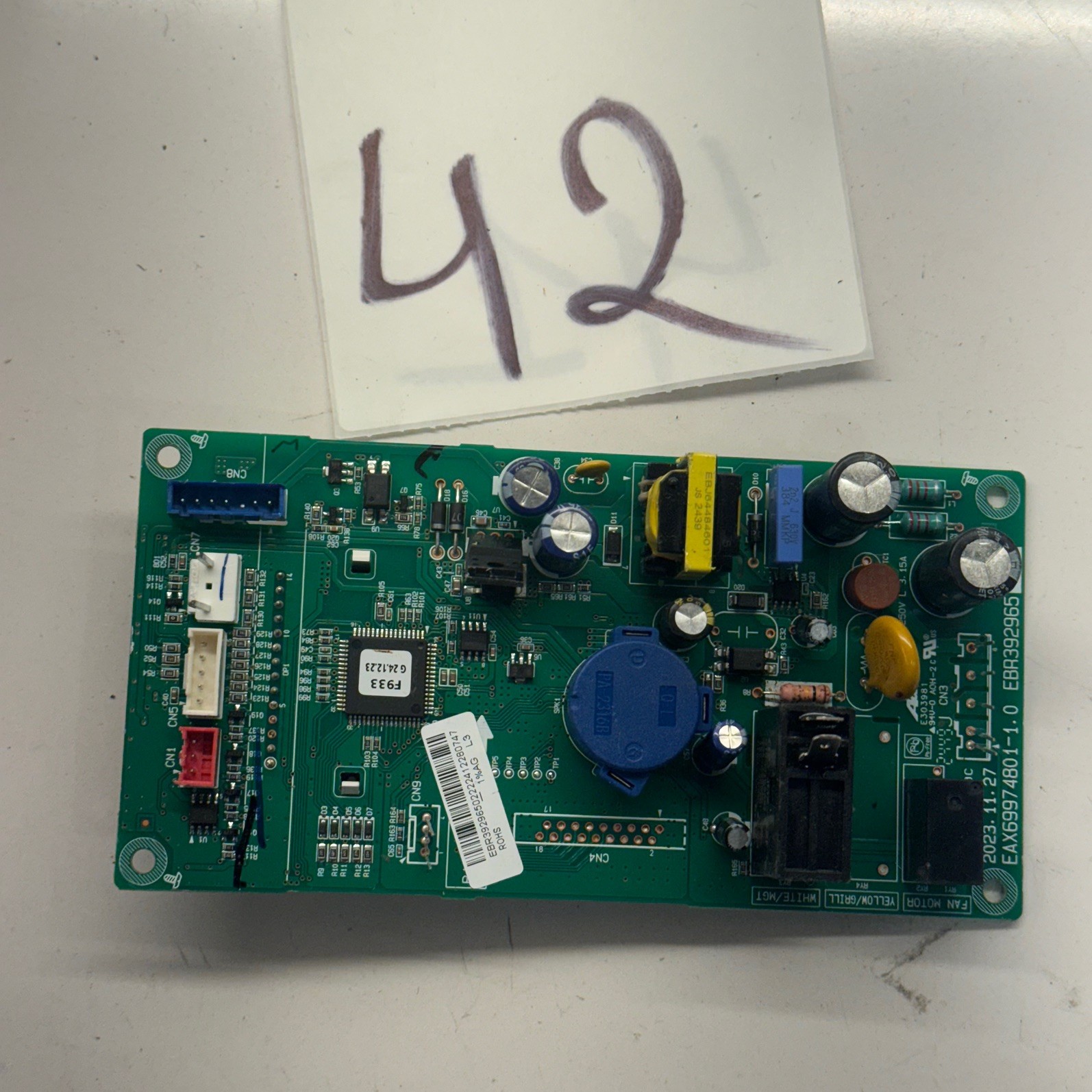 EAX69974801 EBR392965 Main Control Board FOR LG MSER2090S MSER2090D Microwave