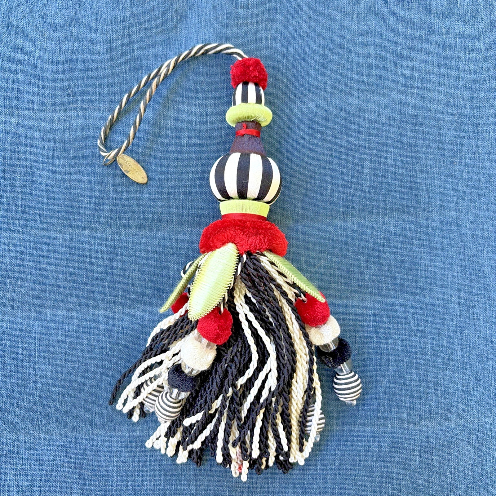 Mackenzie Childs Royal Poppy Tassel Mackenzie Childs Royal Poppy Tassel