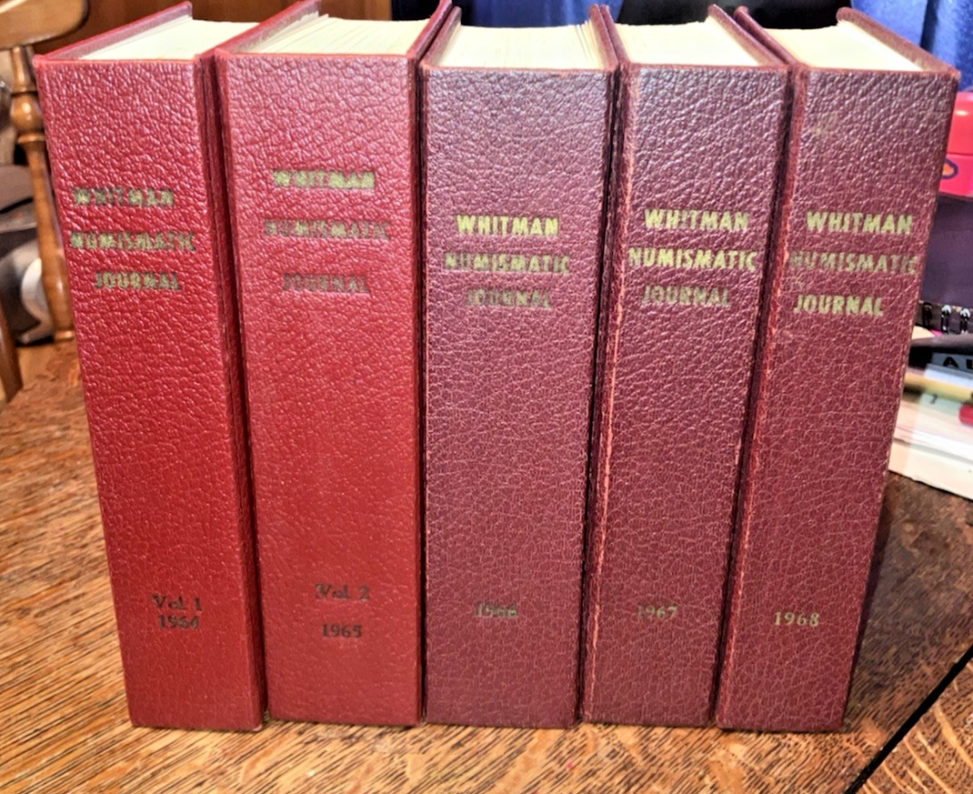 Whitman Numismatic Journal. Complete Bound Set w/wraps (Vols. 1–5, 1964–1968)