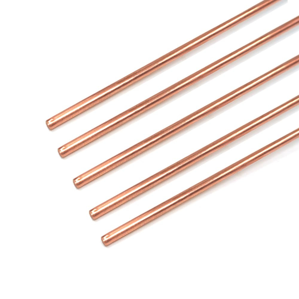5PCS Pure Copper round Rod Length 15.7\