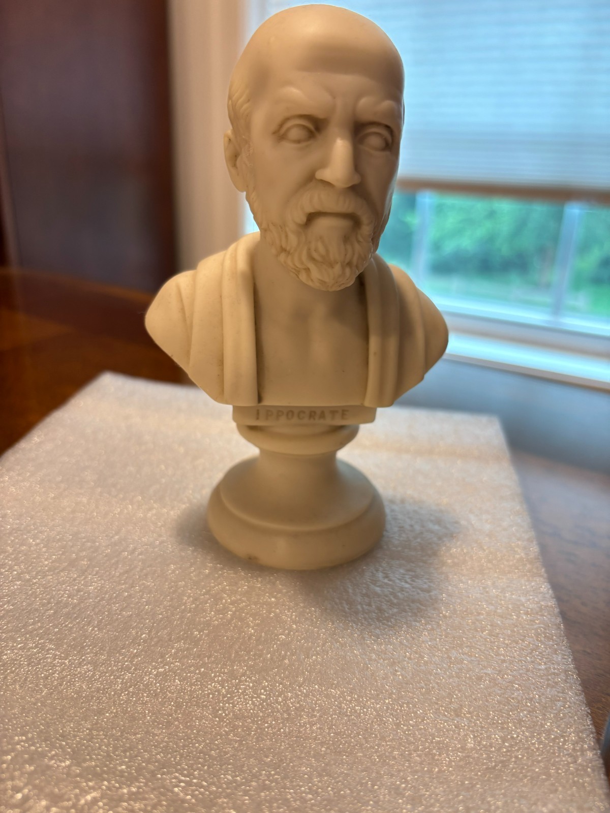 Vintage Italian Hippocrates “IPPOCRATE” Classical Medical Bust Sculpture