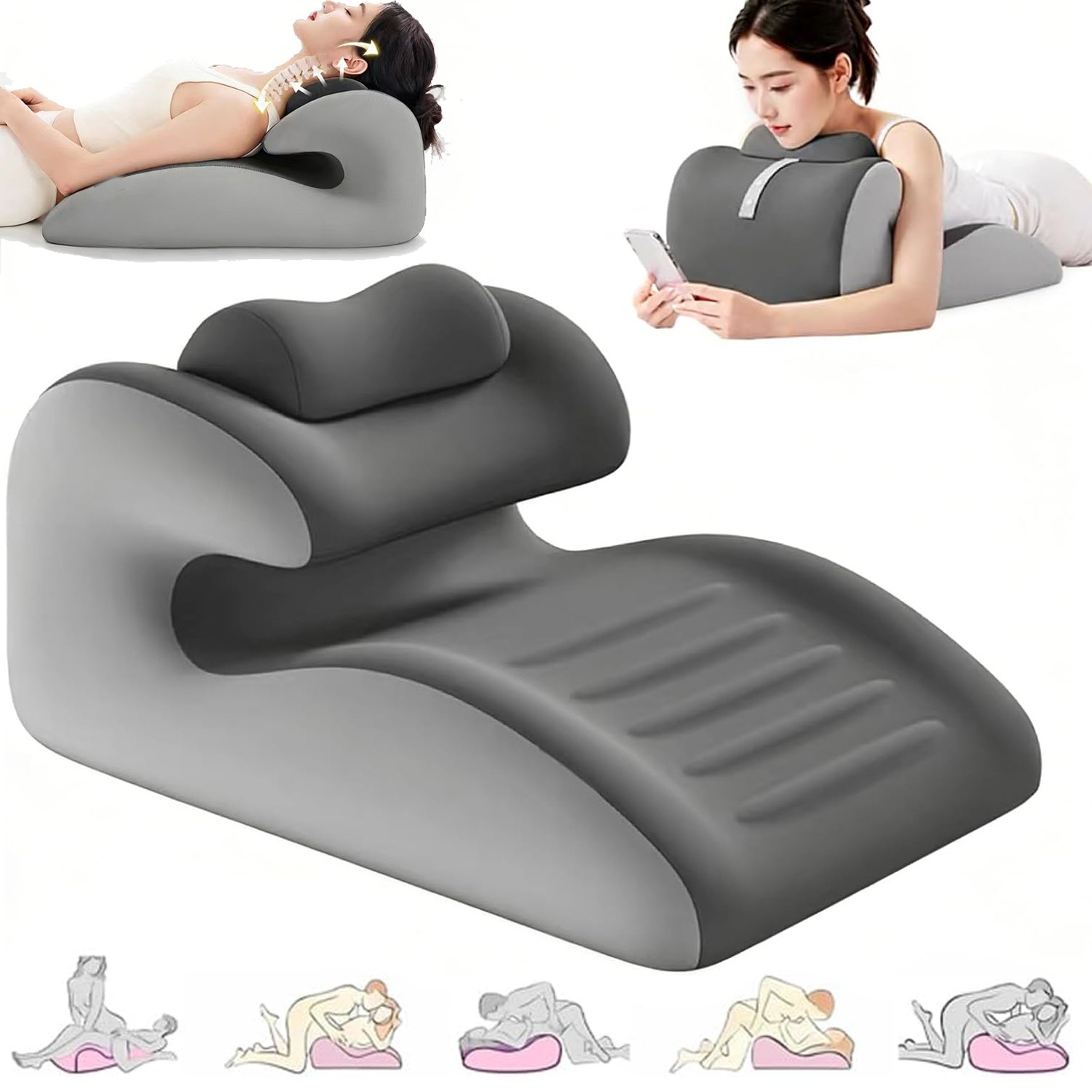 Sweet Spot Couple Pillow Couple Pillow Hip Pad Wedge Pillow Memory Foam 27°Angle Sweet Spot Couple Pillow Couple Pillow Hip Pad Wedge Pillow Memory Foam 27°Angle