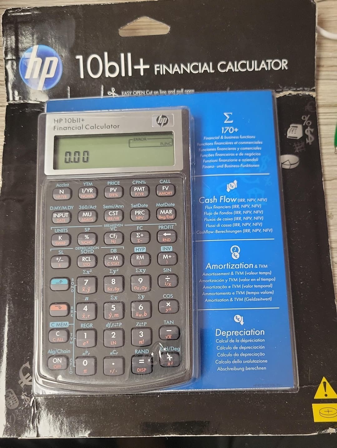 HP 10bII+ Plus Financial Calculator Hewlett Packard NIB HP 10bII+ Plus Financial Calculator Hewlett Packard NIB
