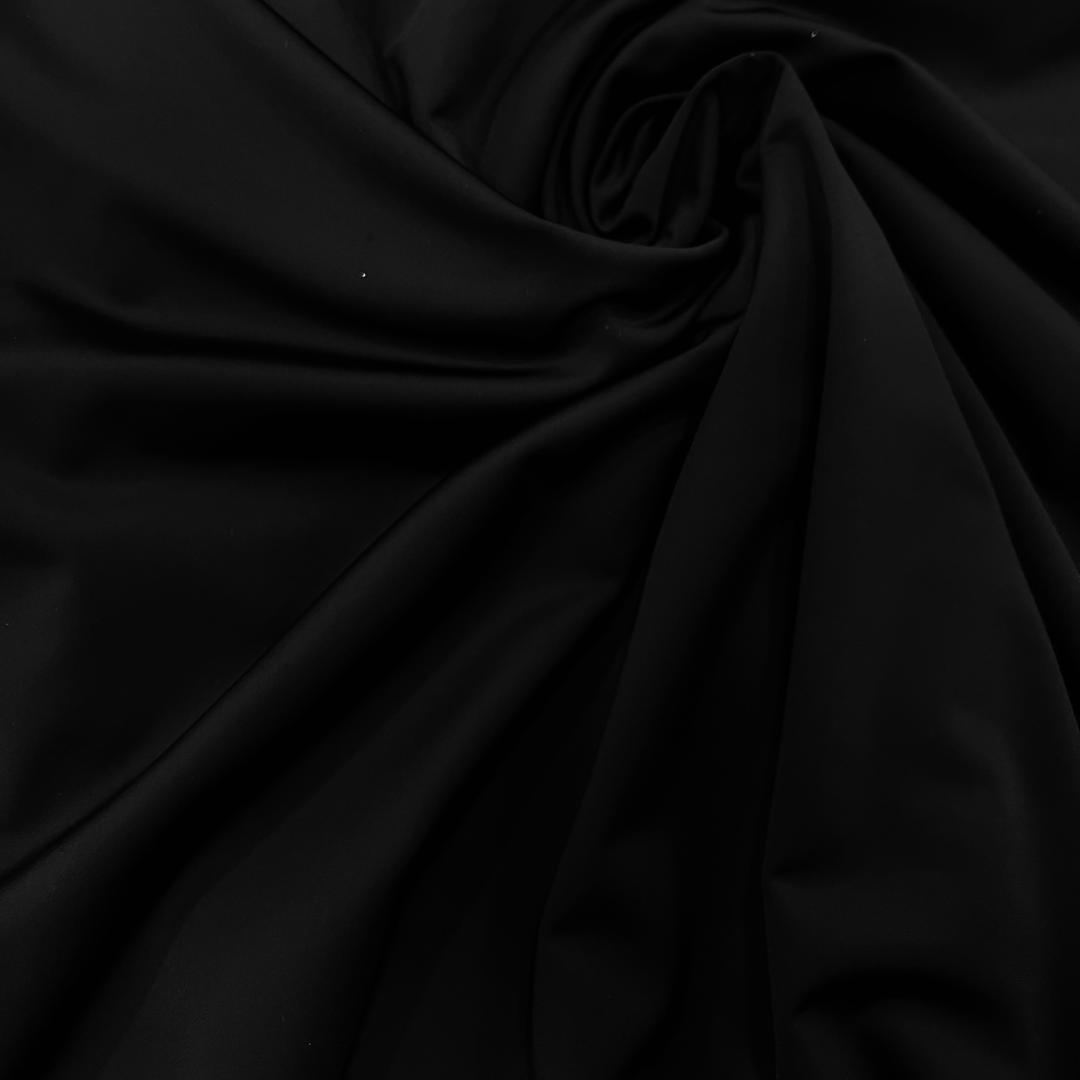 FREE SHIPPING Black Solid Colors Nylon Spandex Fabric 4 Way Stretch By The Yard