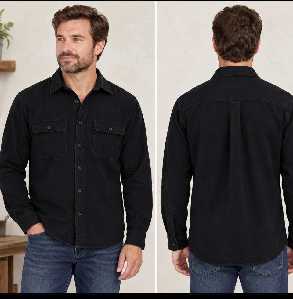 L.L.Bean Men’s size M Button Down Long Button Sleeve Shirt Pockets Dark Blue L.L.Bean Men’s size M Button Down Long Button Sleeve Shirt Pockets Dark Blue
