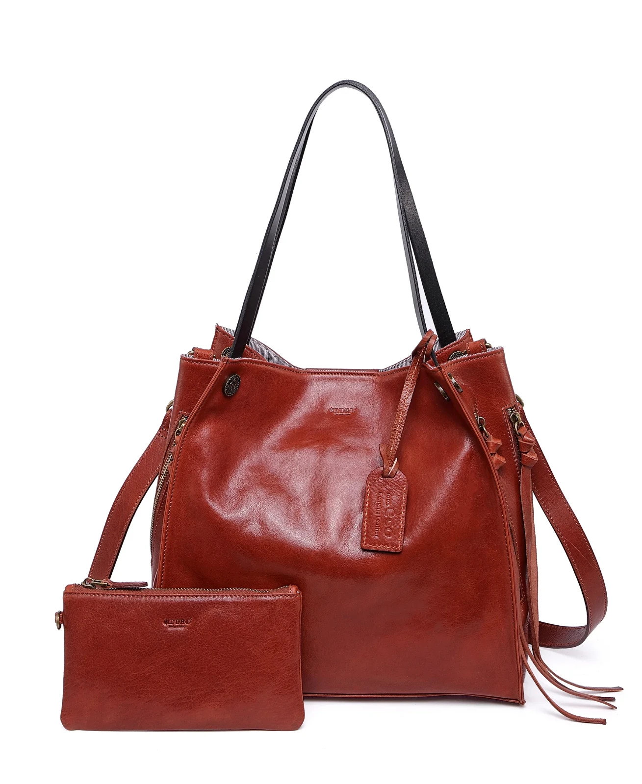 Old Trend Daisy Tote Bag Color: Cognac Old Trend Daisy Tote Bag Color: Cognac