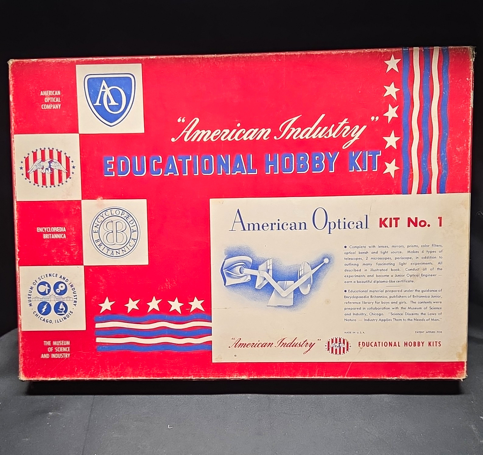 American Optical Kit No. 1 Optics Set w/ Booklet & Periscope