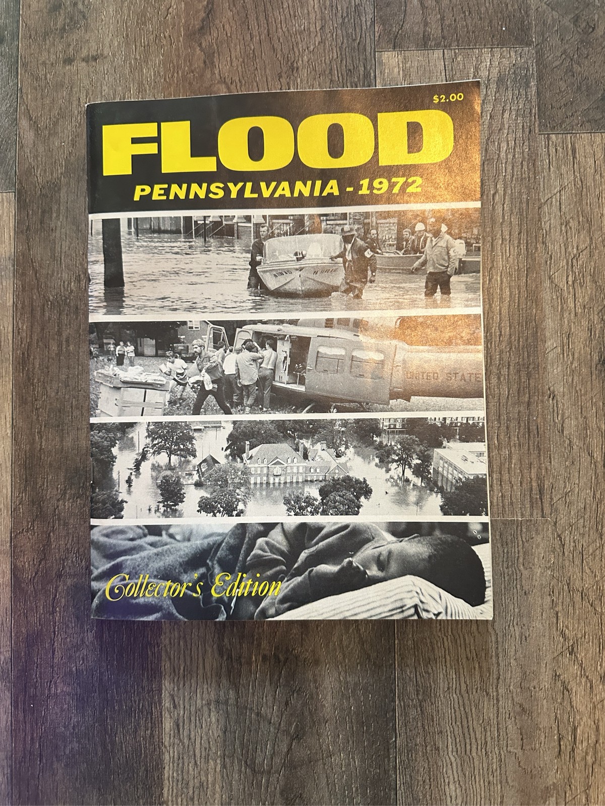 Vintage Flood Pennsylvania 1972 Collector\'s Edition Hurricane Agnes Photo Book