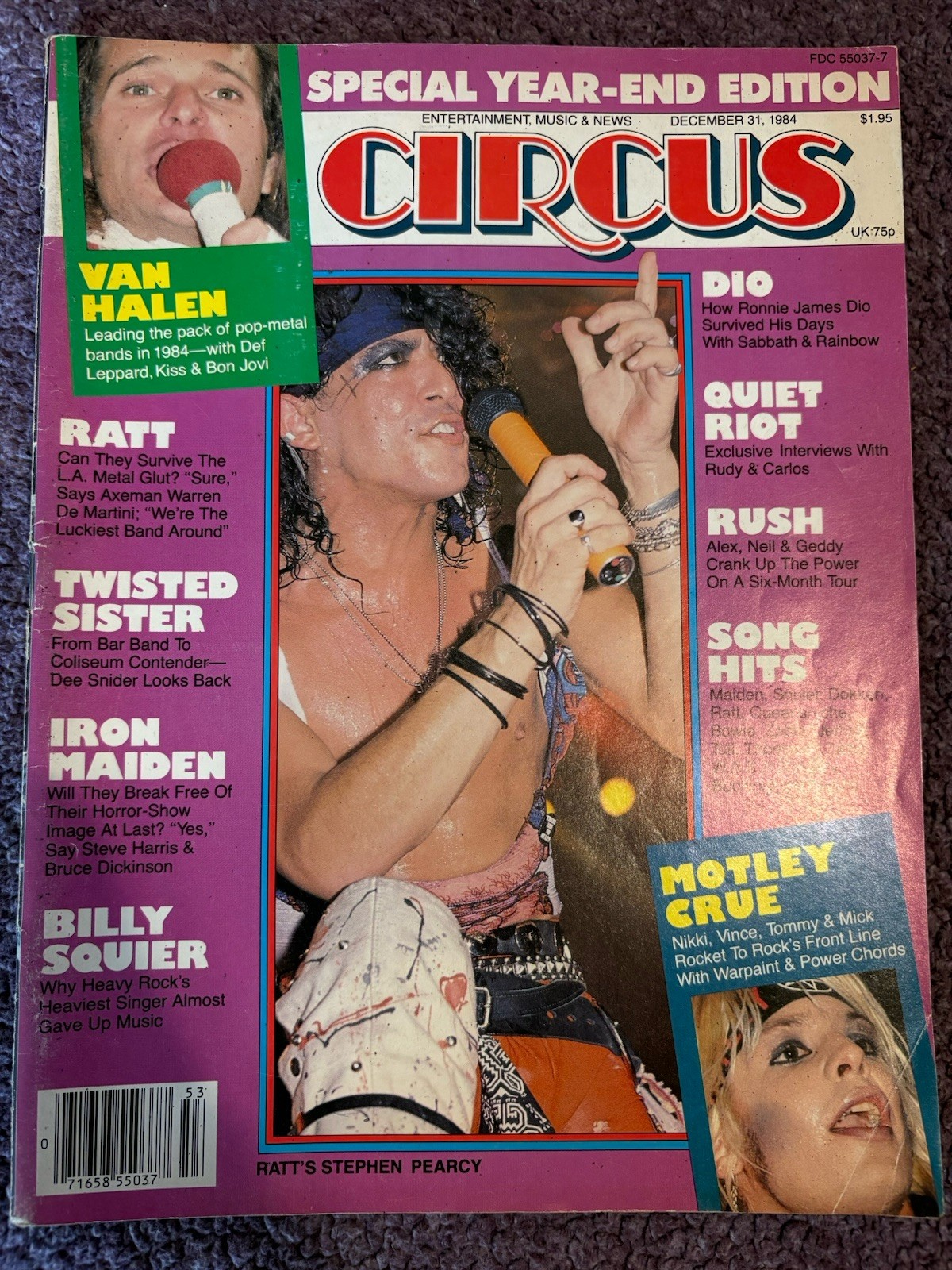 Circus Magazine, December 19 84 Van Halen To Sister Iron Maiden Circus Magazine, December 19 84 Van Halen To Sister Iron Maiden