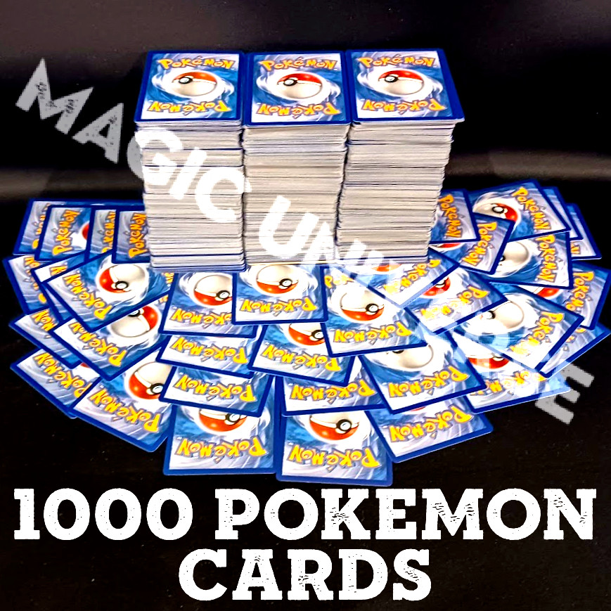 1000 POKEMON CARDS Premium Collection Lot W/ 60 FOILS & RARES