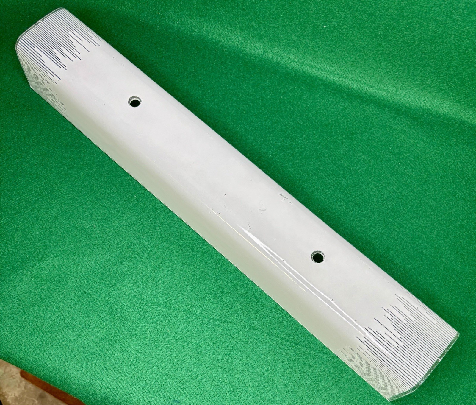 Vtg 24”MCM BATHROOM VANITY Wall Light Fixture-Glass Shade Only-Rare Pattern-Read