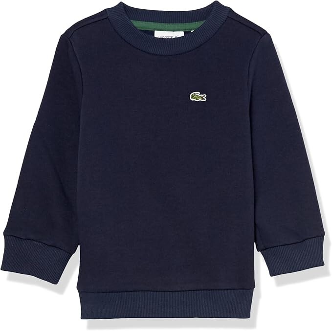 LACOSTE Kids Long Sleeve Regular Fit Crew Neck Sweatshirt GRAY | NAVY (2YR-16YR) LACOSTE Kids Long Sleeve Regular Fit Crew Neck Sweatshirt GRAY | NAVY (2YR-16YR)