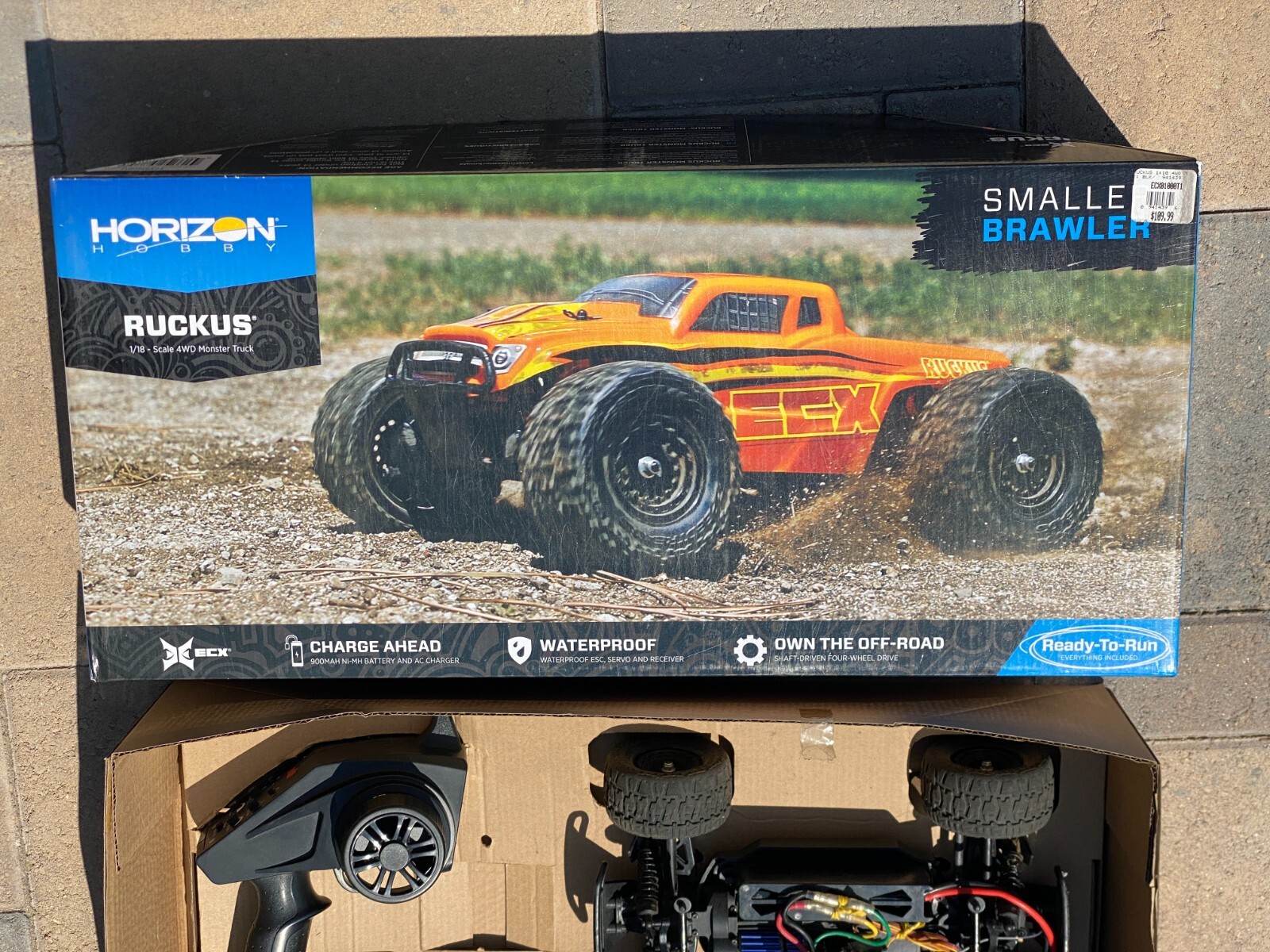 Horizon Hobby Ruckus 1/18 Scale 4WD Truck NO Batteries NO Charger Untested Horizon Hobby Ruckus 1/18 Scale 4WD Truck NO Batteries NO Charger Untested