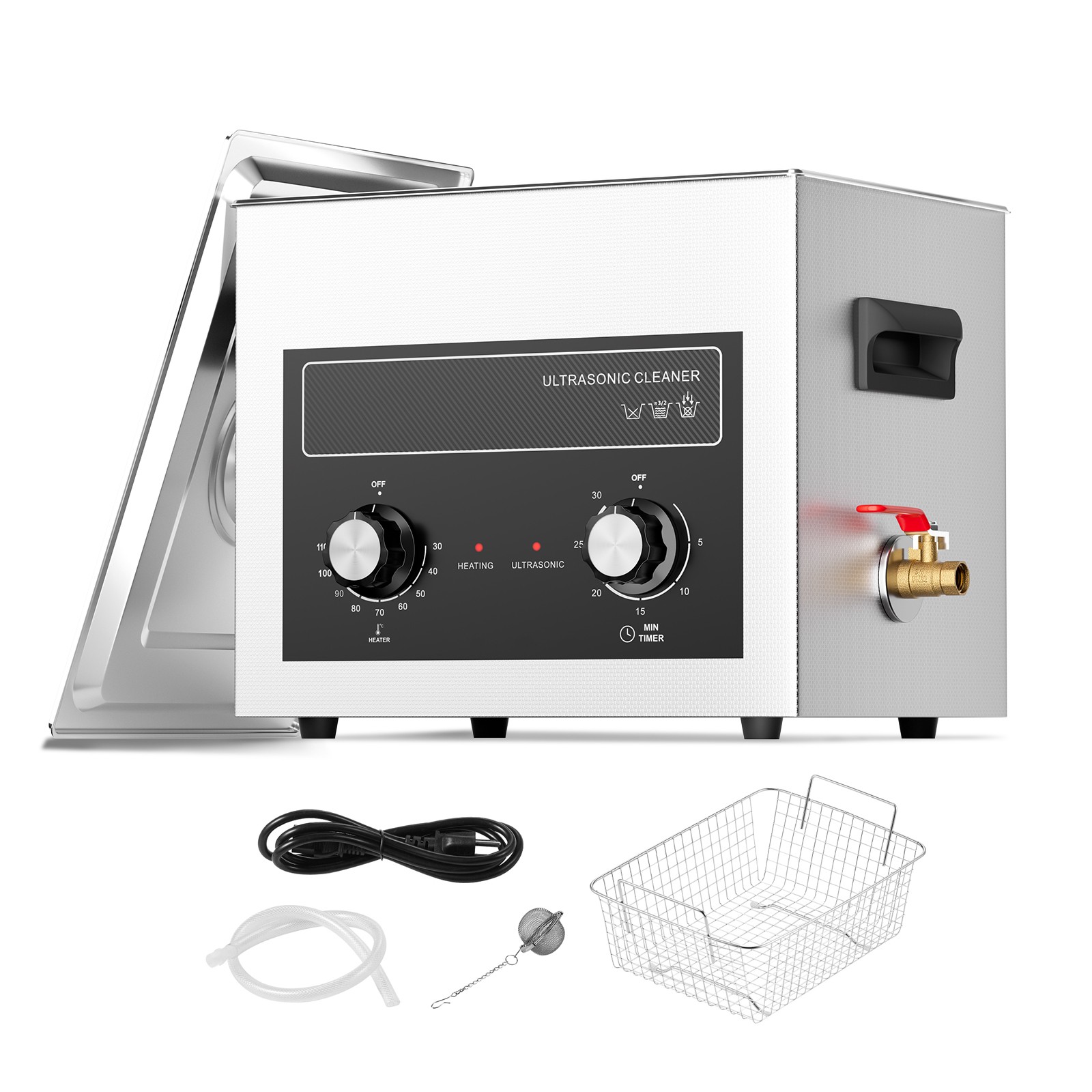 Uimoso 10L Ultrasonic Cleaner with Heater Timer & Basket Digital Sonic Machine