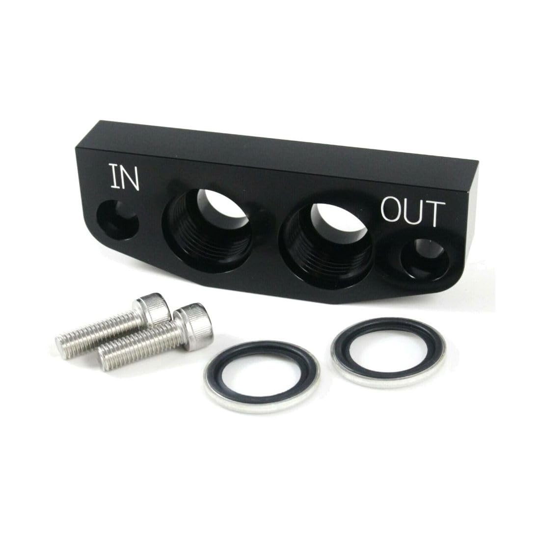 12 an Oil Line Pan Adapter Plate for Chevy Camaro 2014-2015 Corvette 2006-2019
