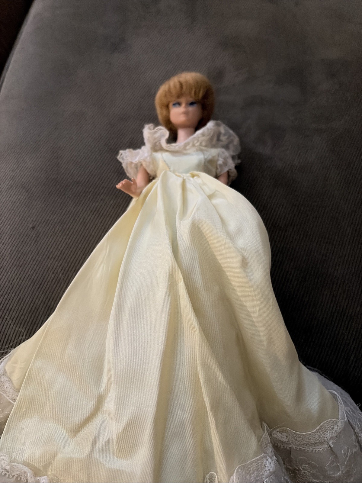 Vintage 1963 Bubblecut Barbie Doll Blonde Midge Body - Bride\'s Dream Gown Mix