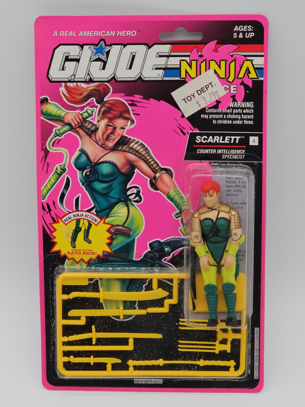 GI Joe Ninja Force Scarlett 3.75\ GI Joe Ninja Force Scarlett 3.75\
