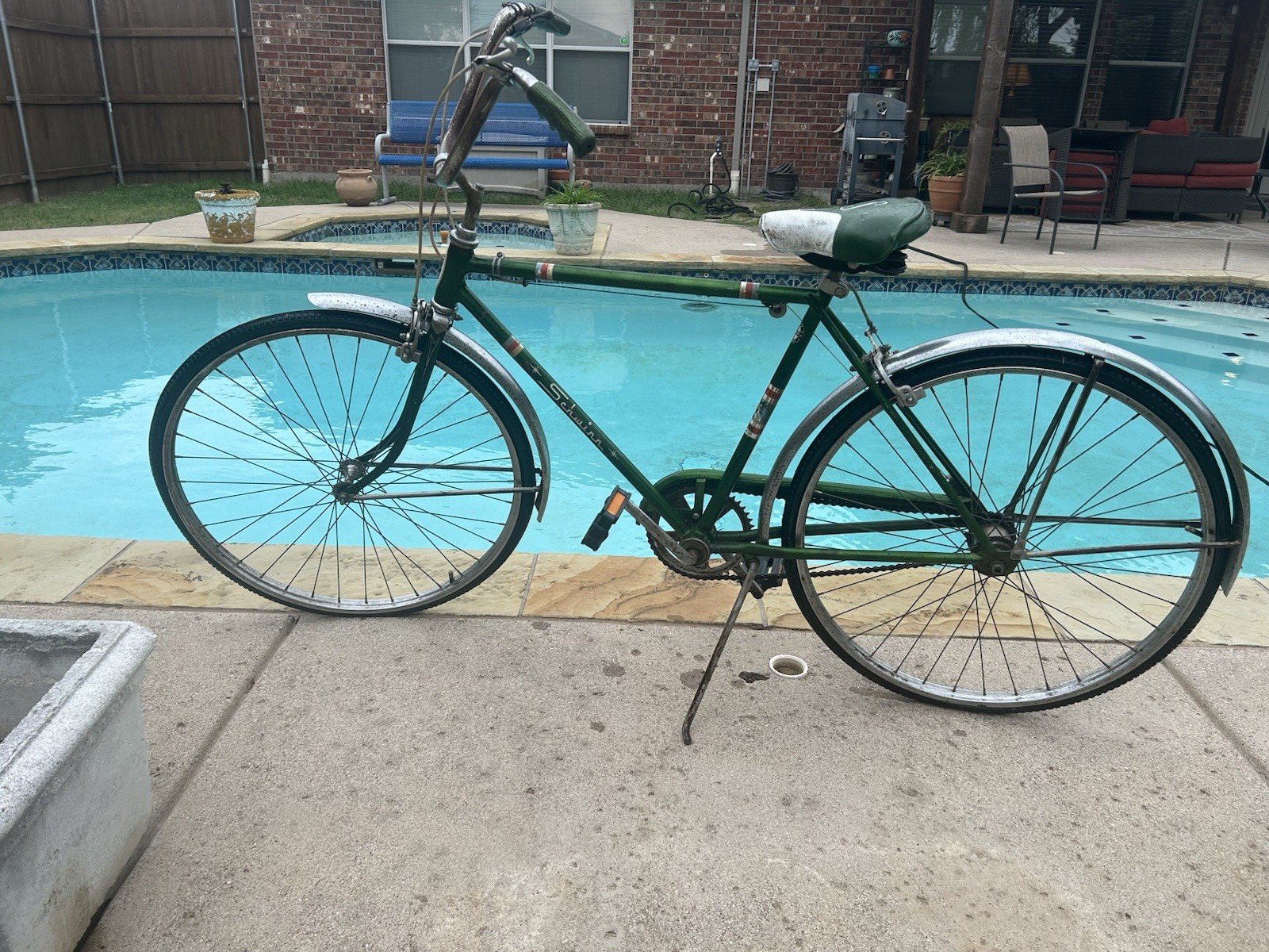 Vintage Schwinn Boys Deluxe Racer Campus Green 1969