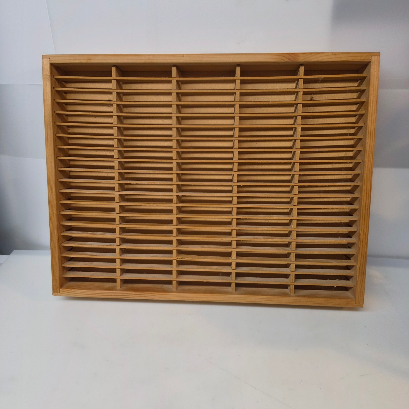 Vintage Napa Valley 100 Cassette Wooden Wall Mount Storage Rack