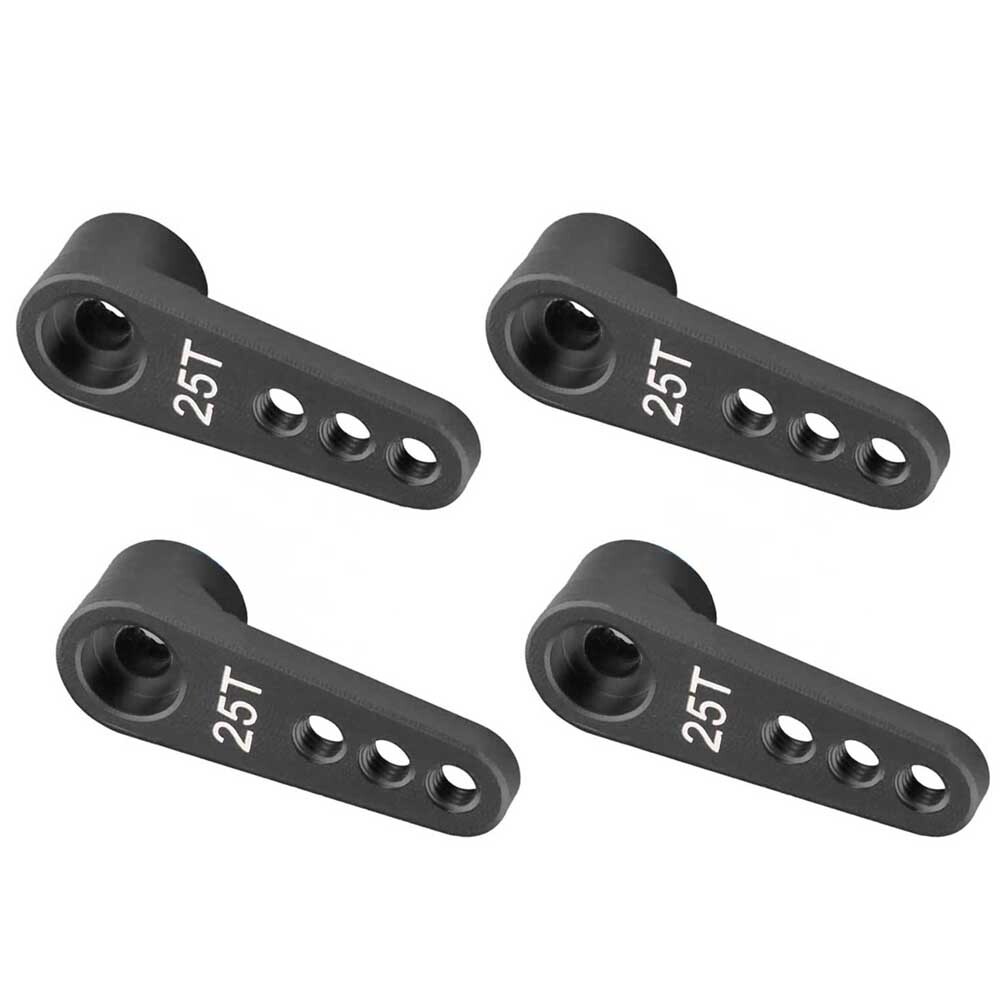 4Pcs 25T Steering Servo Horn Arm for Futaba HSP HPI Wltoys RC 1:8 1:10 Car/Boat