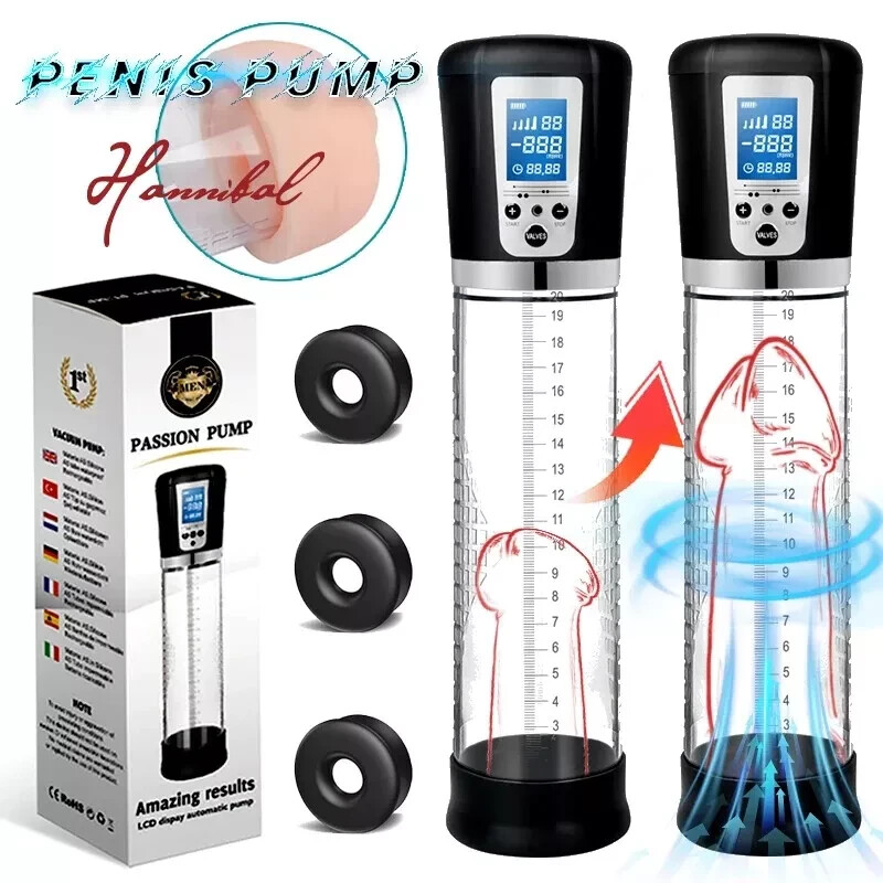 Vacuum Electric Penis Pump Digital rechargeable Male Men Penis Enlarger Growth Vacuum Electric Penis Pump Digital rechargeable Male Men Penis Enlarger Growth