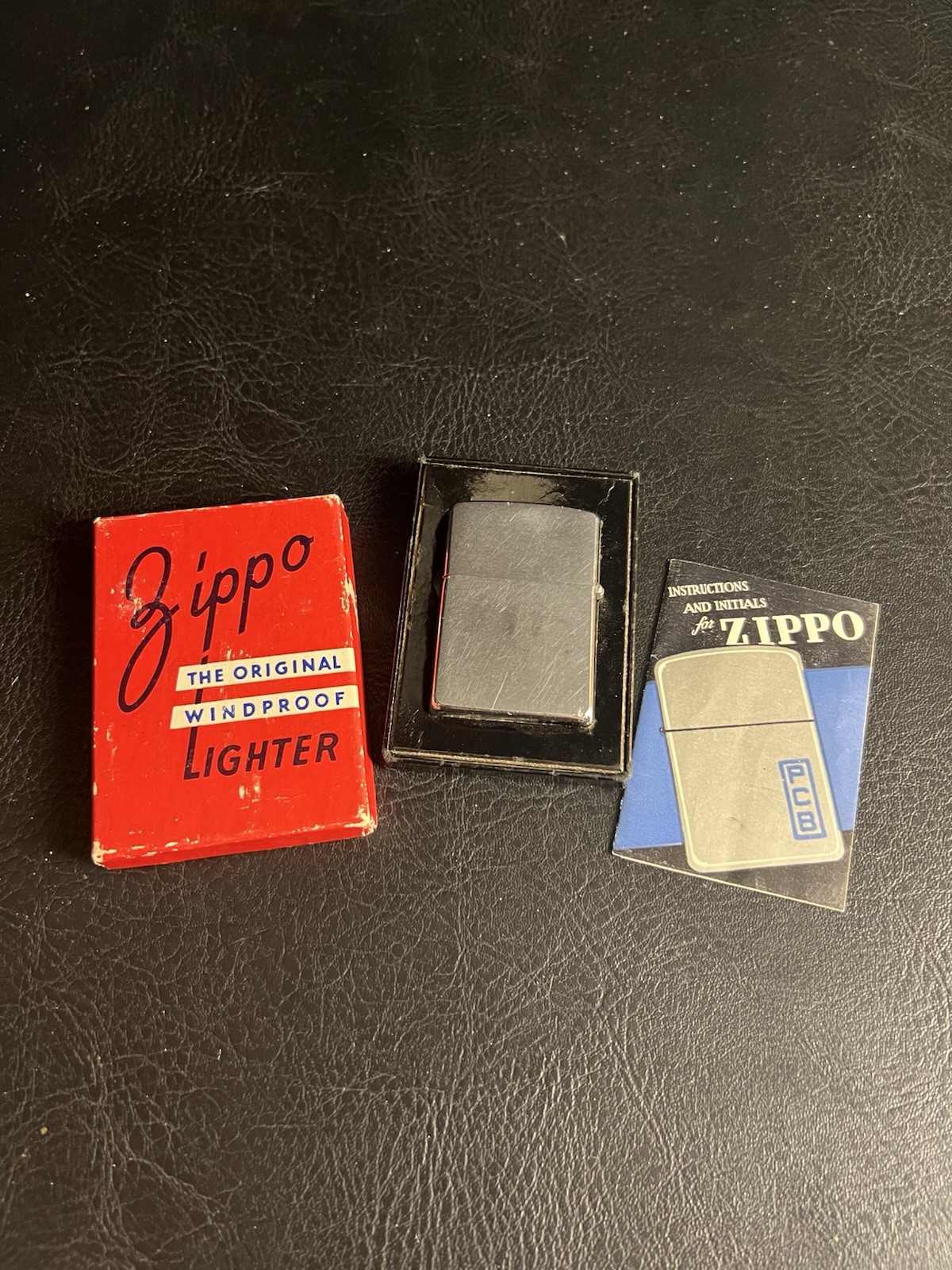VTG 60s Zippo Shell + Original Box & Paperwork Red *Mismatching Lighter Insert VTG 60s Zippo Shell + Original Box & Paperwork Red *Mismatching Lighter Insert