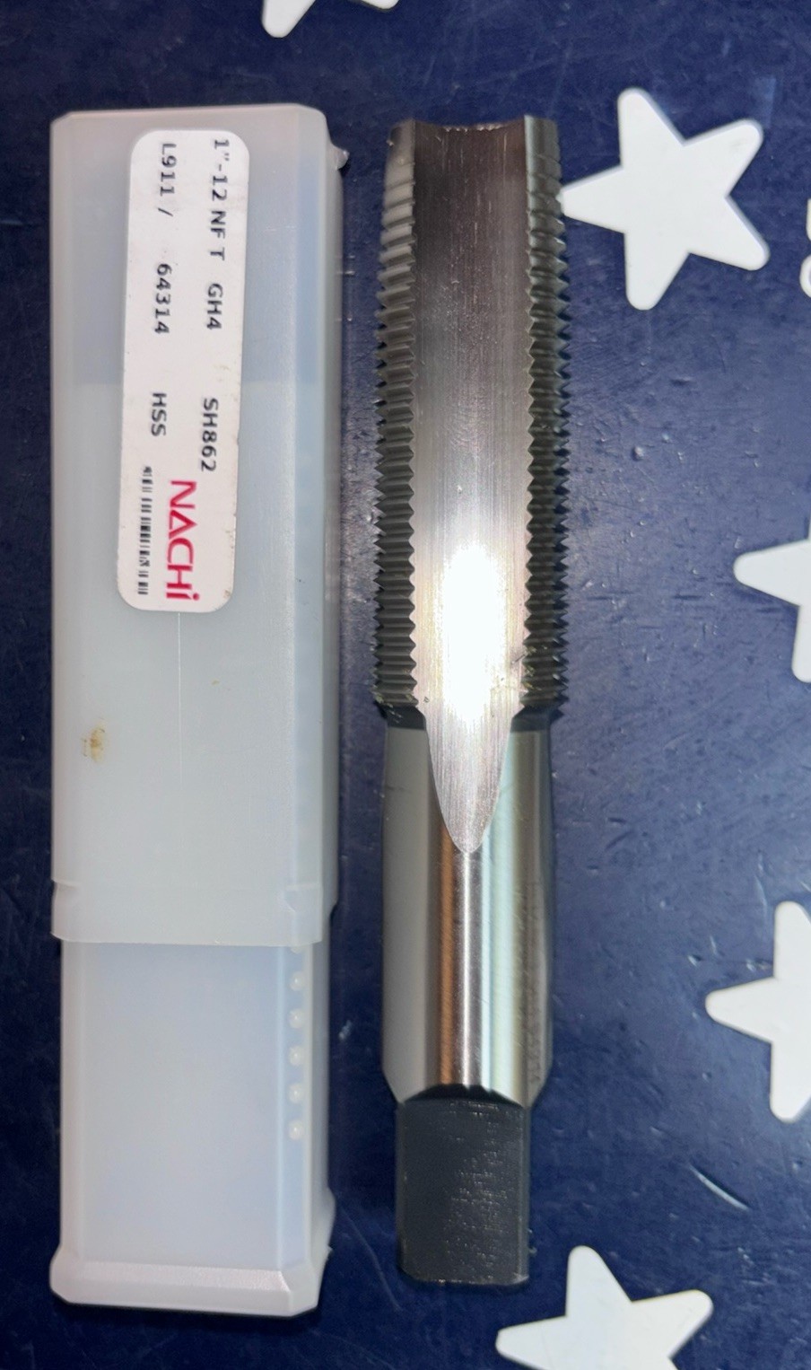 NACHI 1”-12 NF Taper Tap GH4 HSS L911 64314 SH862 1-12  1” 12tpi