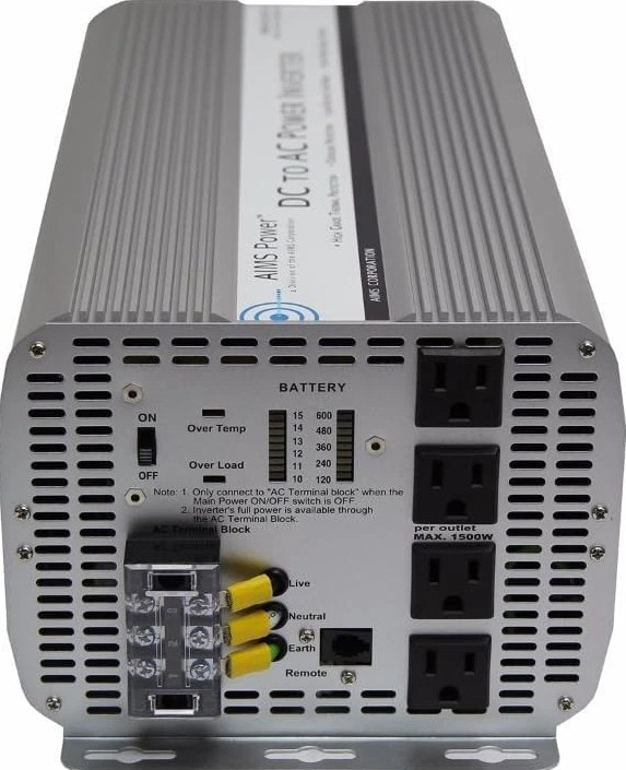 AIMS Power PWRINV500036W 5000 Watt Power Inverter 12 Volt
