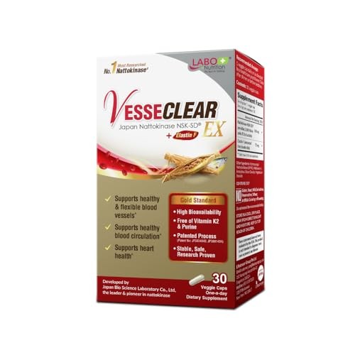 Labo Nutrition Vesseclear Ex: Nattokinase Nsk-sd+elastin F For Clean &