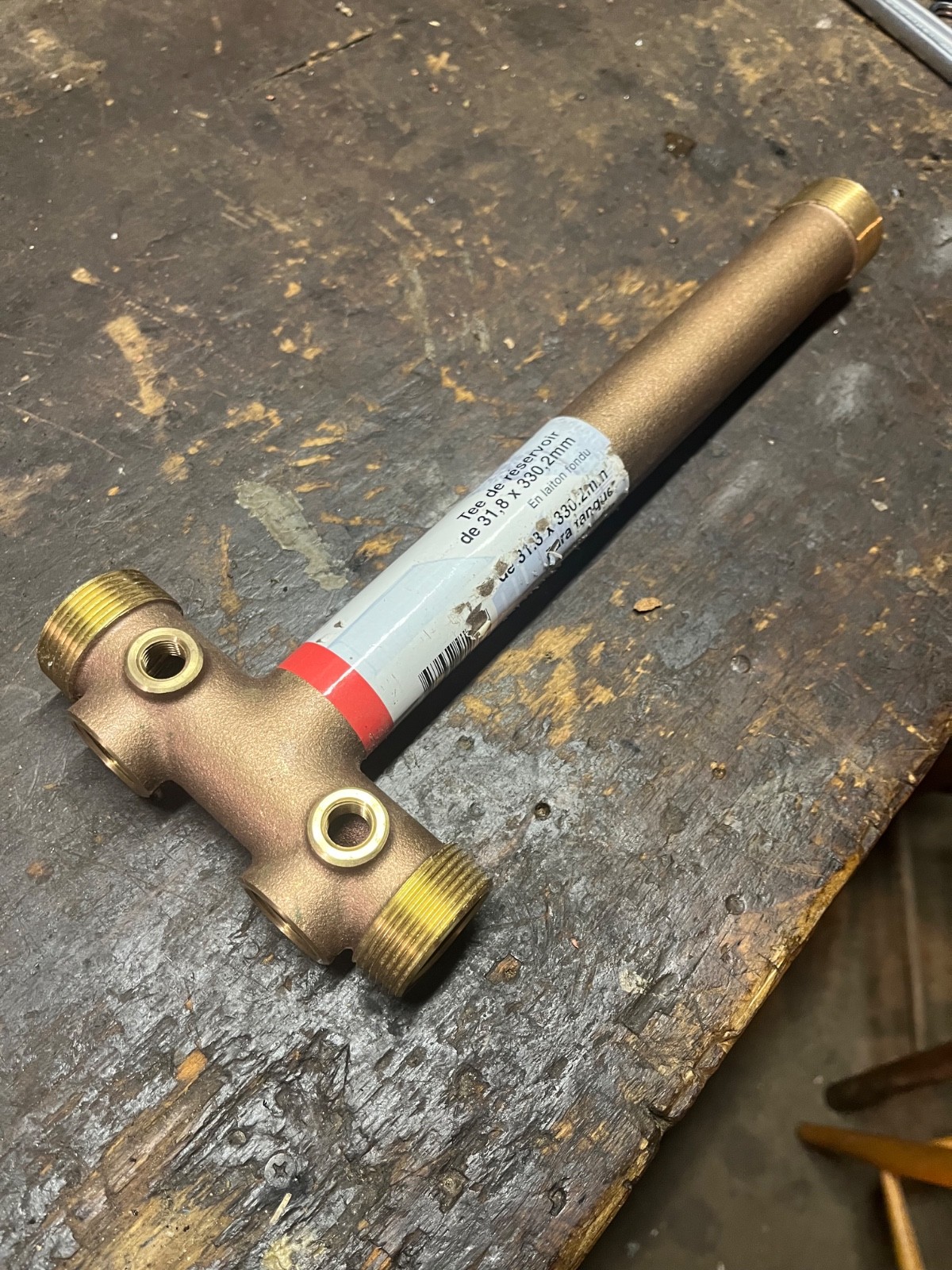 ProPlumber PPTC13 1-1/4” x 13” Brass Pressure Tank Tee Well Pump NOS