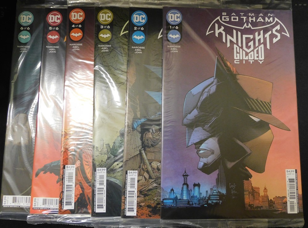 BATMAN GOTHAM KNIGHTS GILDED CITY 1-6 A DC COMIC SET SEALED W/CODES 2022 NM NEW BATMAN GOTHAM KNIGHTS GILDED CITY 1-6 A DC COMIC SET SEALED W/CODES 2022 NM NEW