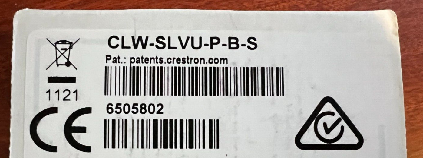 Crestron CLW-SLVU-P-B-S Cameo Remote Dimmer - Black Smooth Crestron CLW-SLVU-P-B-S Cameo Remote Dimmer - Black Smooth