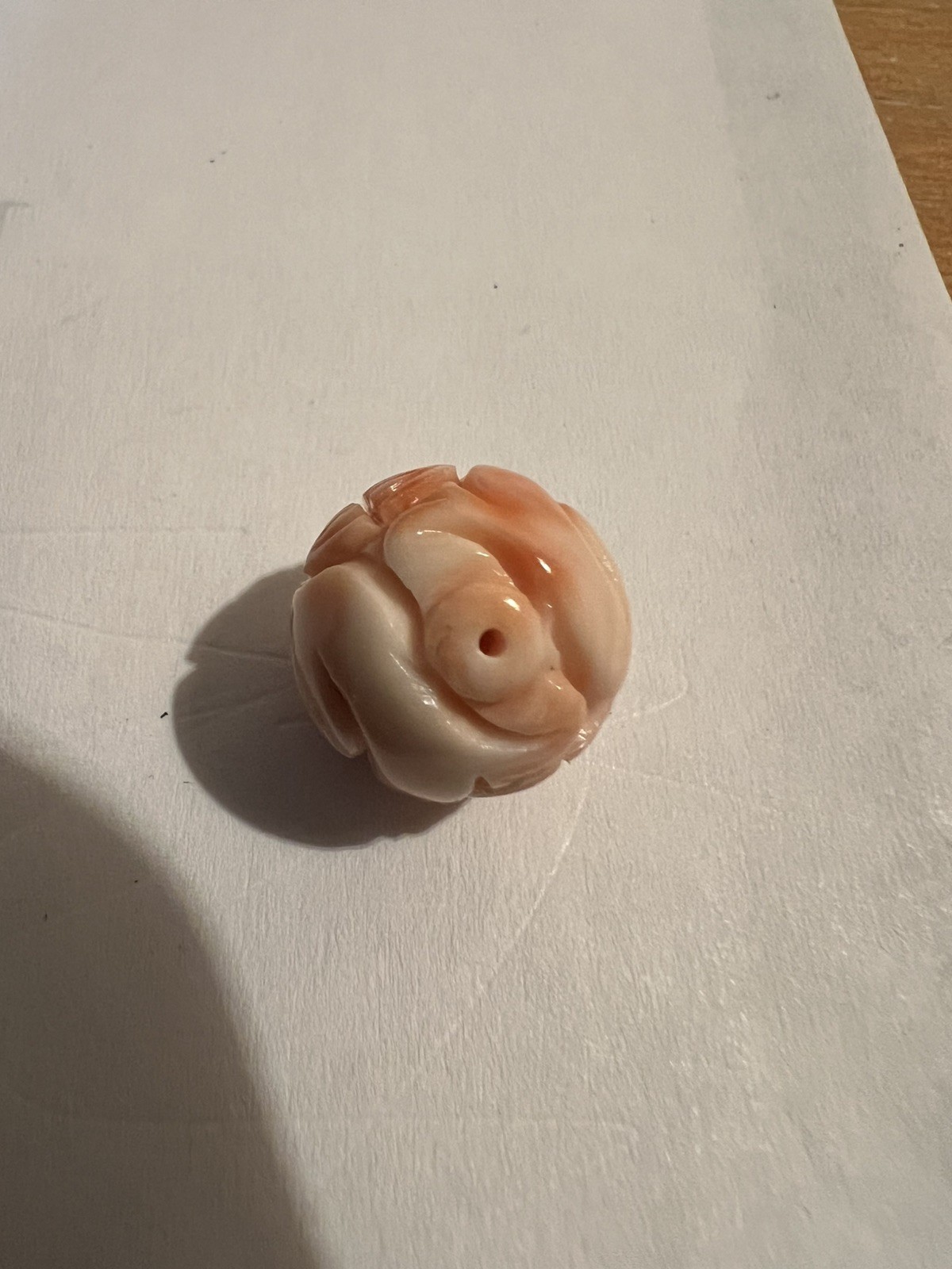 Angel skin Japanese coral pink coral pumpkin beads, handcrafted in China.1.5cm Angel skin Japanese coral pink coral pumpkin beads, handcrafted in China.1.5cm