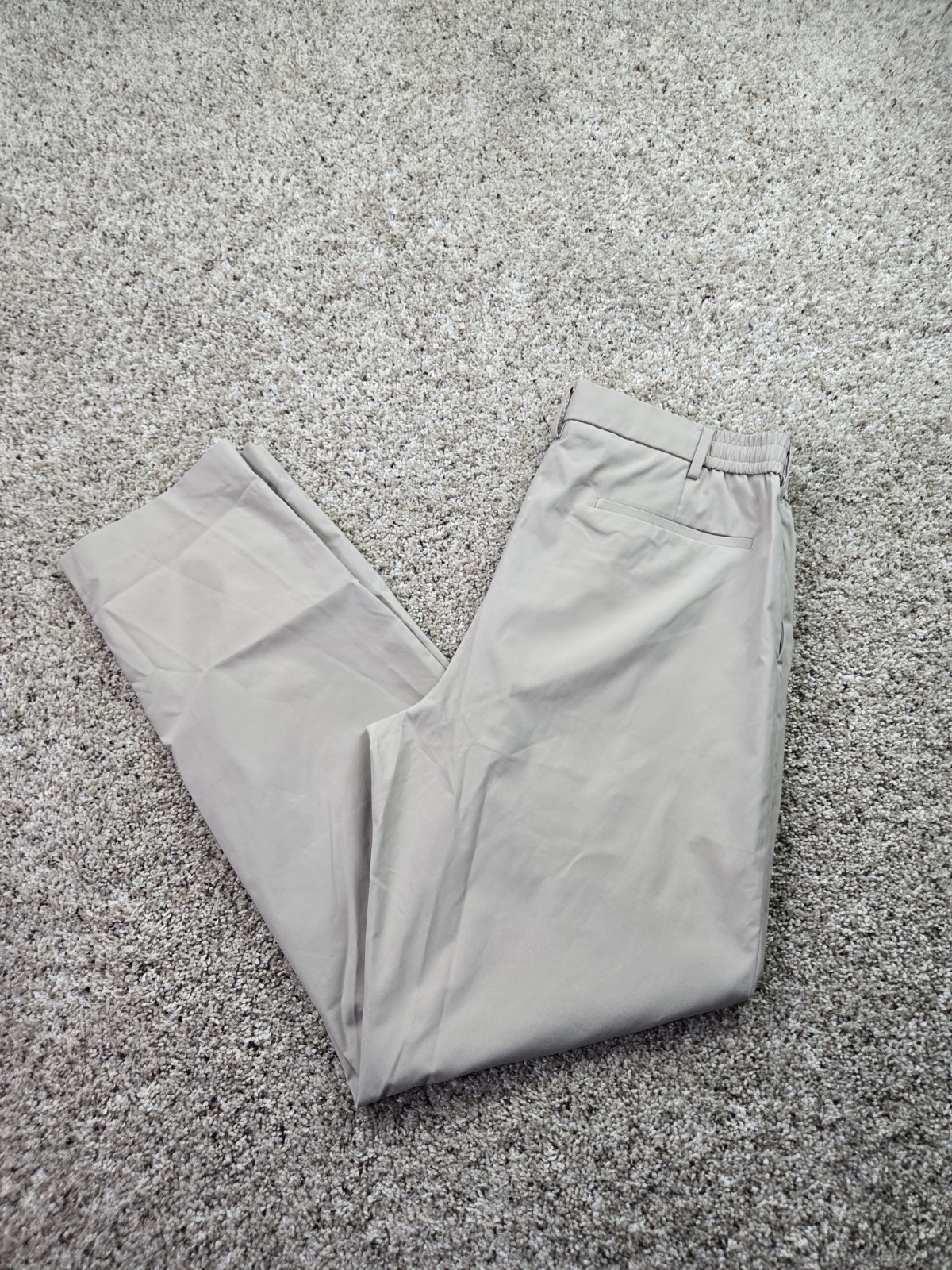 Uniqlo Airsense Relaxed Trousers Mens Large Beige Stretch Drawstring Lightweight Uniqlo Airsense Relaxed Trousers Mens Large Beige Stretch Drawstring Lightweight