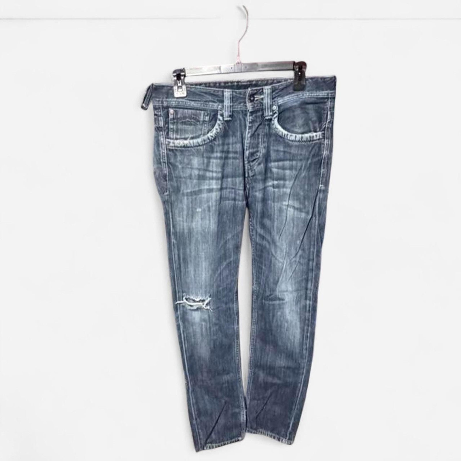 Pepe-jeans Men\'s Blue and Navy Jeans