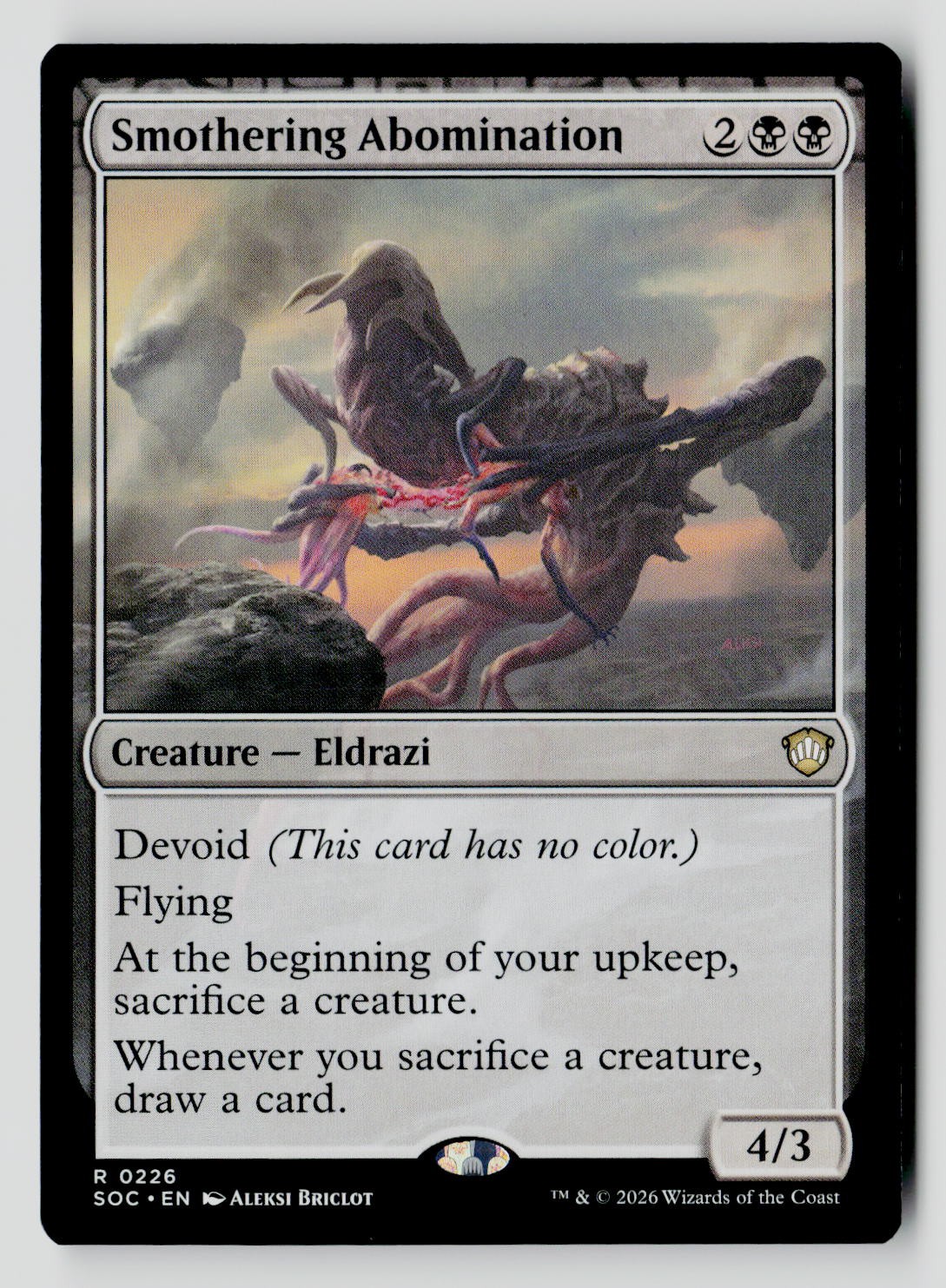 Smothering Abomination 226 R MTG SOC NM